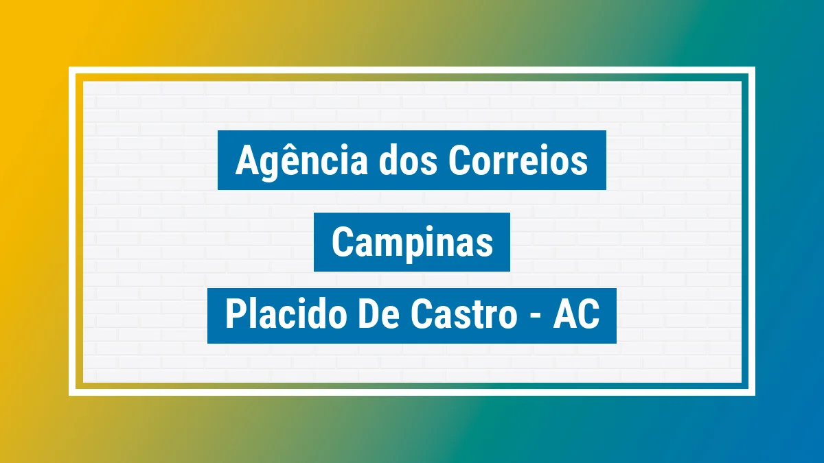 Imagem ilustrativa correios Campinas Plácido de Castro AC