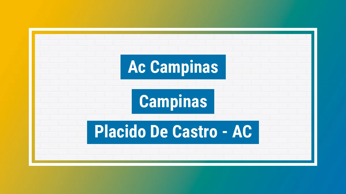 Unidade de agência dos Correios Ac Campinas Campinas Plácido de Castro AC