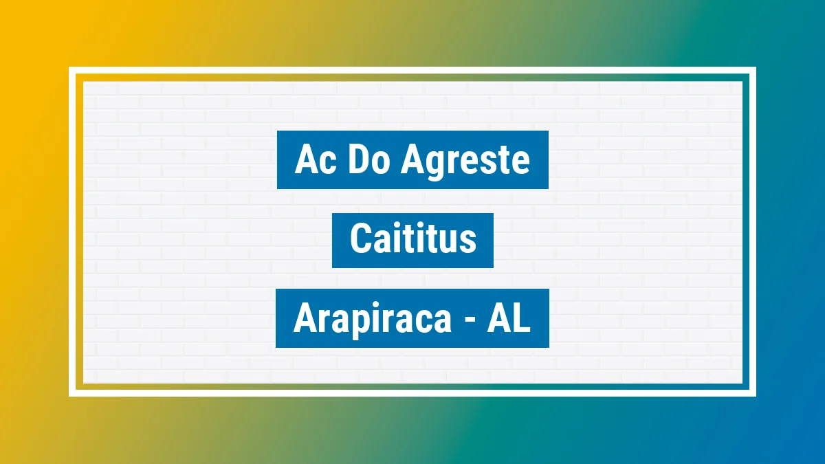 Unidade de agência dos Correios Ac do Agreste Caititus Arapiraca AL