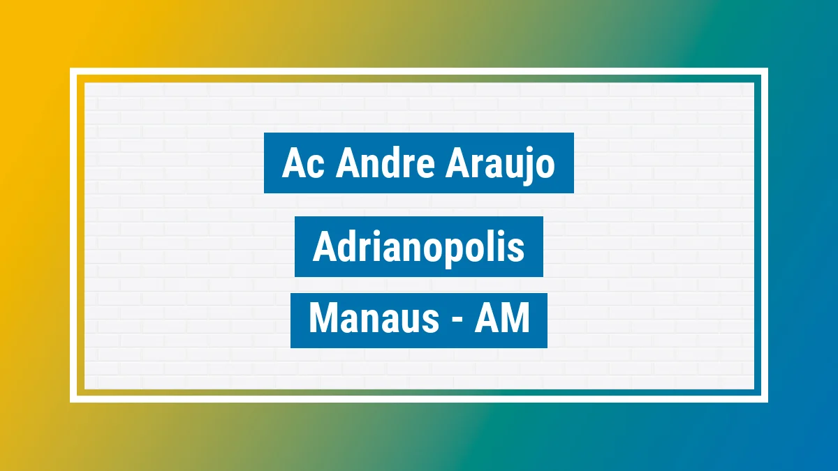 Unidade de agência dos Correios Ac Andre Araujo Adrianópolis Manaus AM