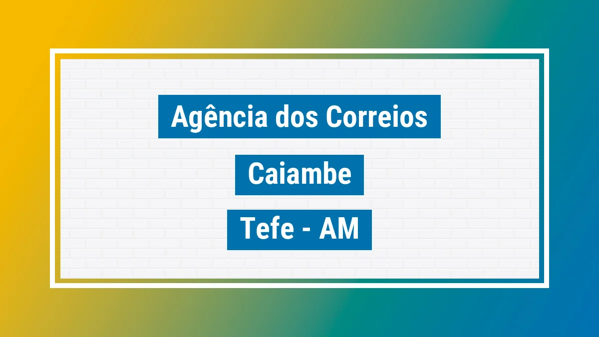 Imagem ilustrativa correios Caiambé Tefé AM