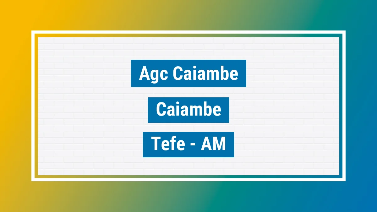 Unidade de agência dos Correios Agc Caiambe Caiambé Tefé AM