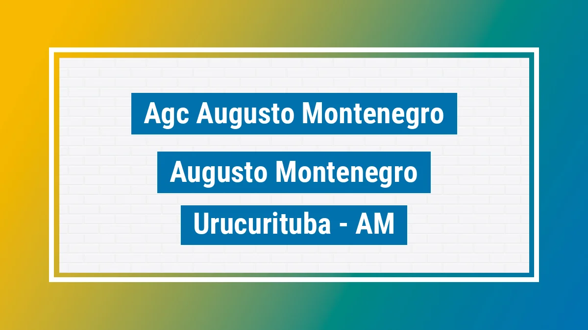 Unidade de agência dos Correios Agc Augusto Montenegro Augusto Montenegro Urucurituba AM