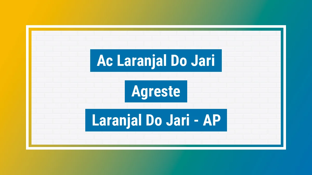 Unidade de agência dos Correios Ac Laranjal do Jari Agreste Laranjal do Jari AP