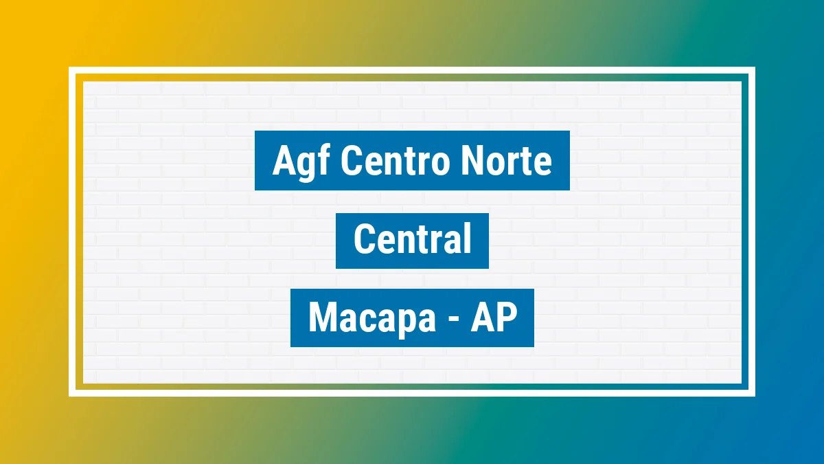 Unidade de agência dos Correios Agf Centro Norte Central Macapá AP