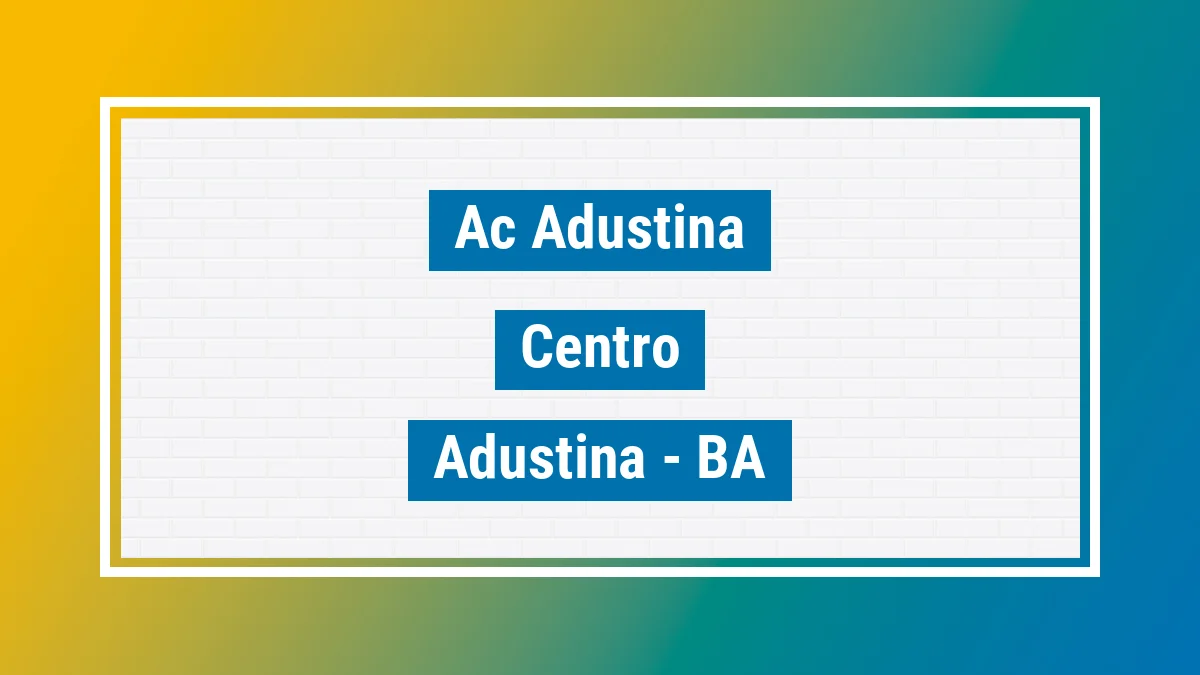Unidade de agência dos Correios Ac Adustina Centro Adustina BA