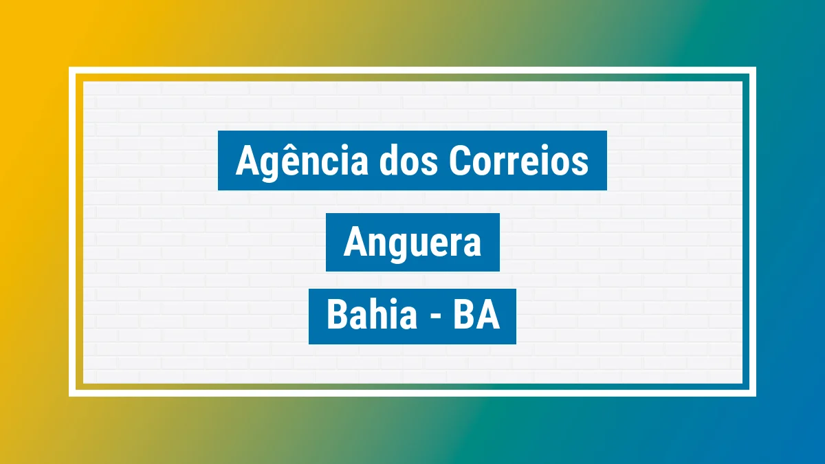 Imagem ilustrativa correios Anguera BA