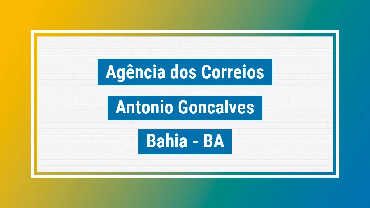 Imagem ilustrativa correios Antônio Gonçalves BA