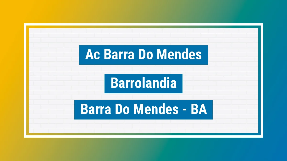 Unidade de agência dos Correios Ac Barra do Mendes Barrolandia Barra do Mendes BA