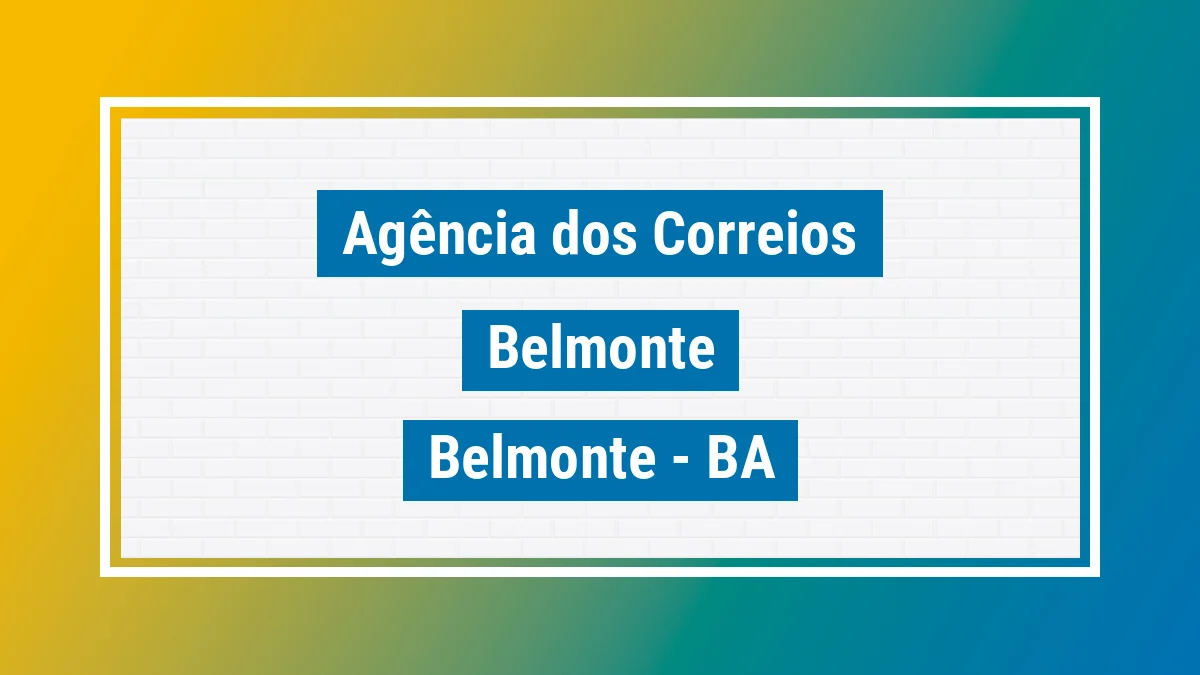 Imagem ilustrativa correios Belmonte Belmonte BA