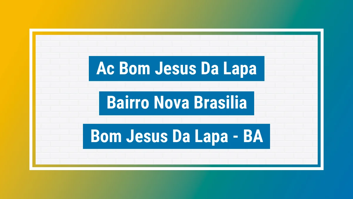 Unidade de agência dos Correios Ac Bom Jesus da Lapa Bairro Nova Brasília Bom Jesus da Lapa BA