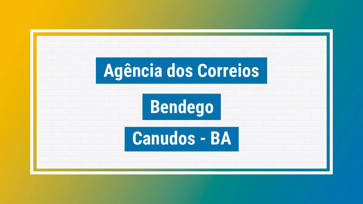 Imagem ilustrativa correios Bendegó Canudos BA