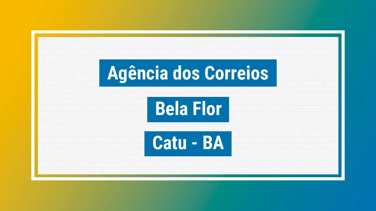 Imagem ilustrativa correios Bela Flor Catu BA