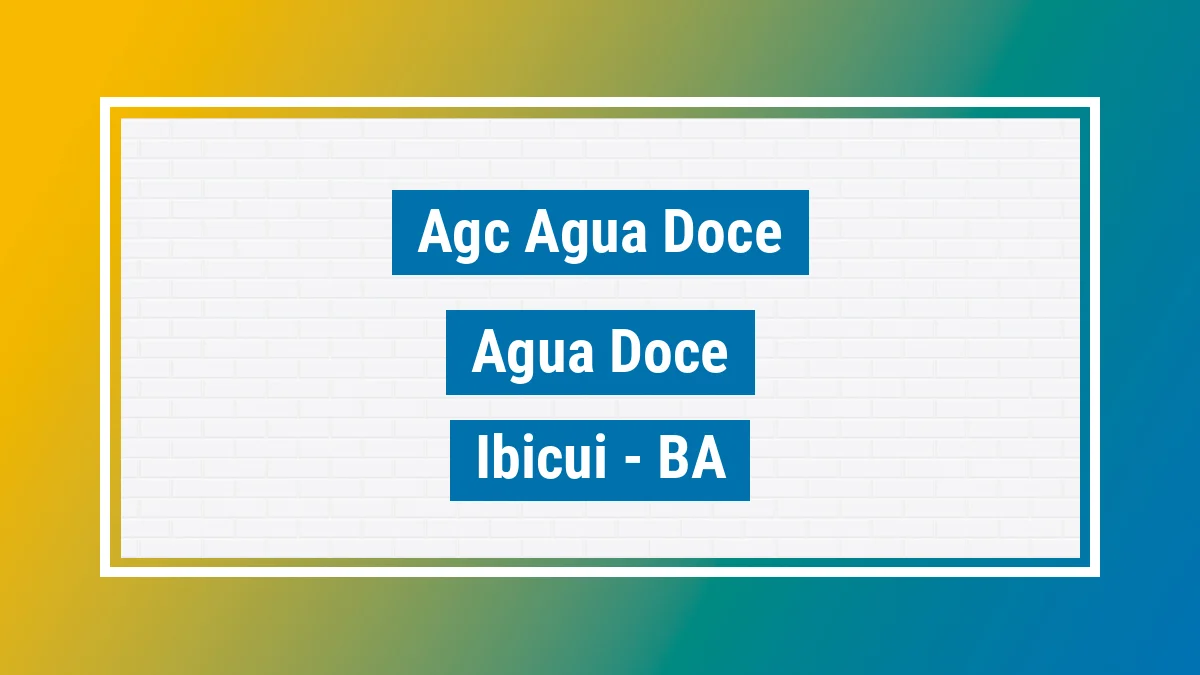 Unidade de agência dos Correios Agc Agua Doce Água Doce Ibicuí BA
