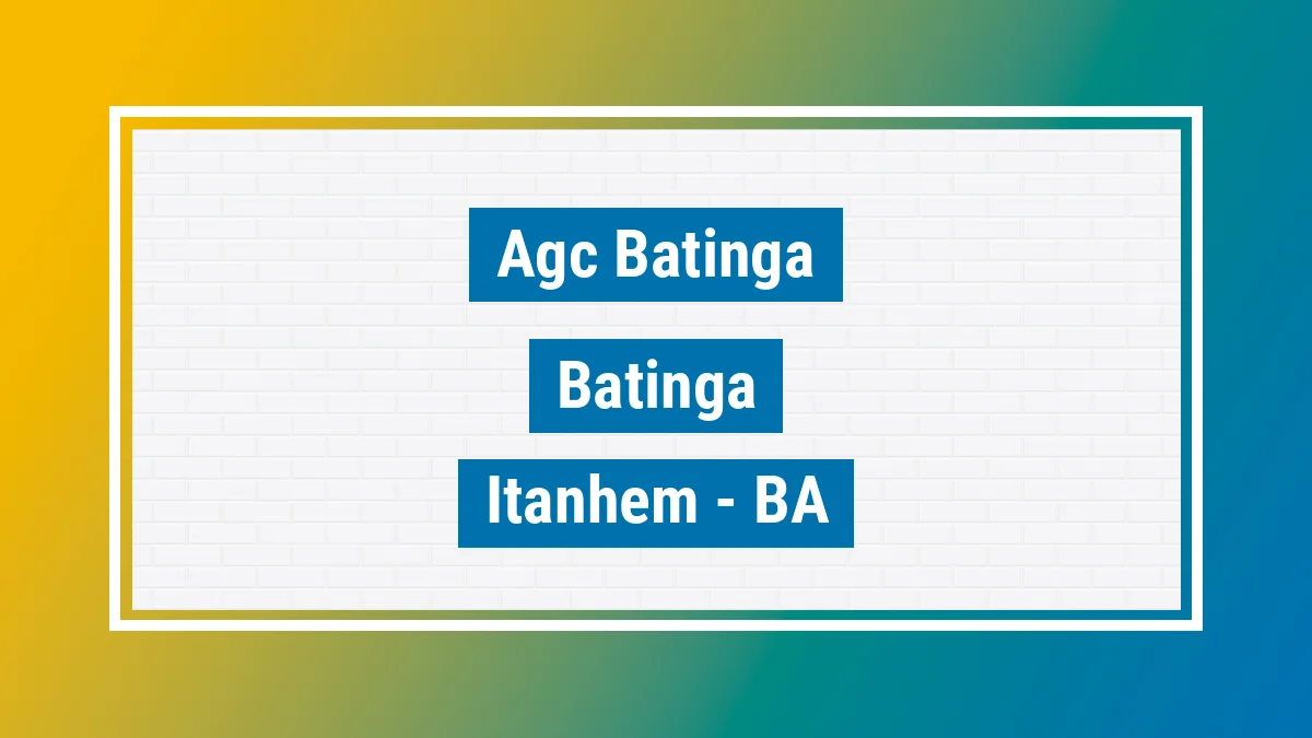 Unidade de agência dos Correios Agc Batinga Batinga Itanhém BA