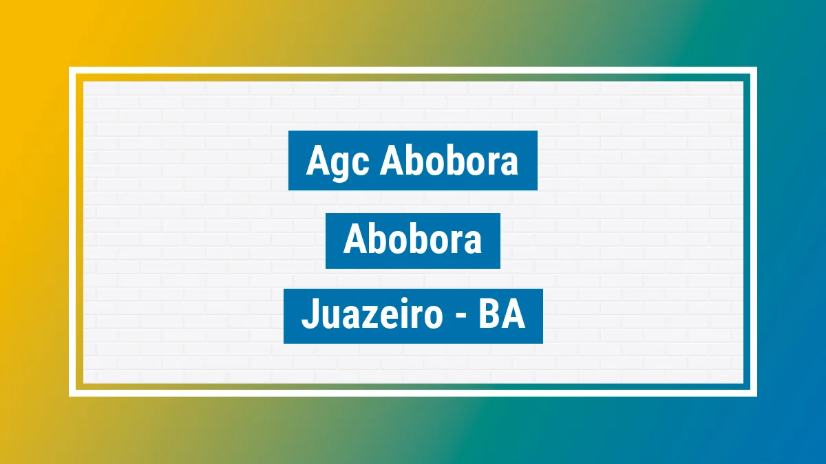 Unidade de agência dos Correios Agc Abobora Abóbora Juazeiro BA