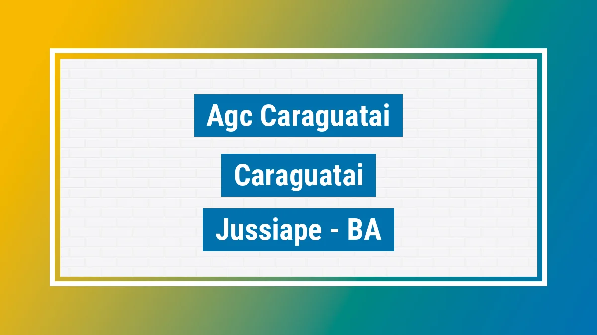 Unidade de agência dos Correios Agc Caraguatai Caraguataí Jussiape BA