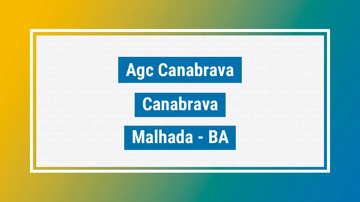 Unidade de agência dos Correios Agc Canabrava Canabrava Malhada BA