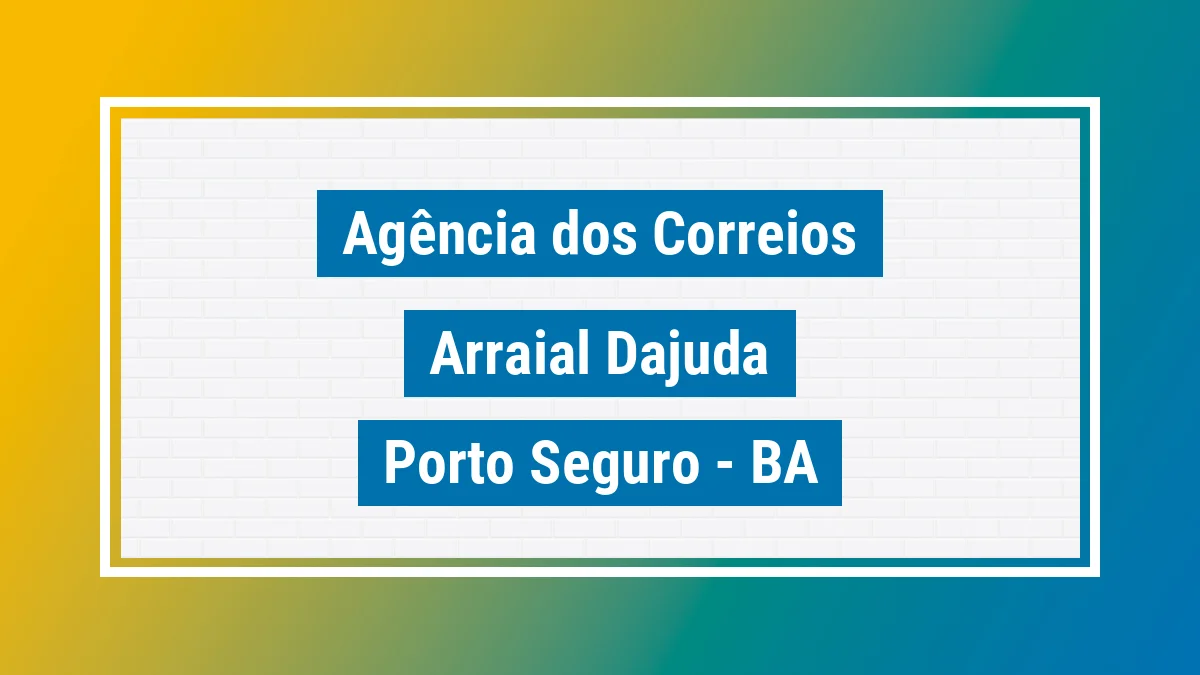 Imagem ilustrativa correios Arraial Dajuda Porto Seguro BA