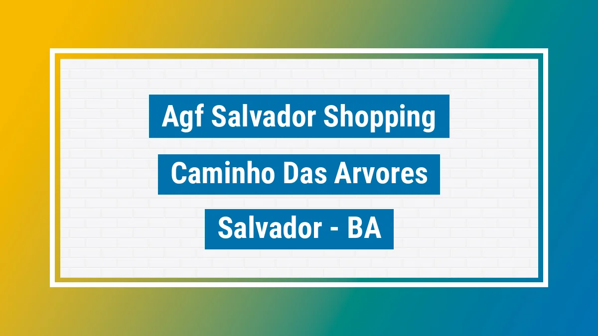 Unidade de agência dos Correios Agf Salvador Shopping Caminho das Árvores Salvador BA