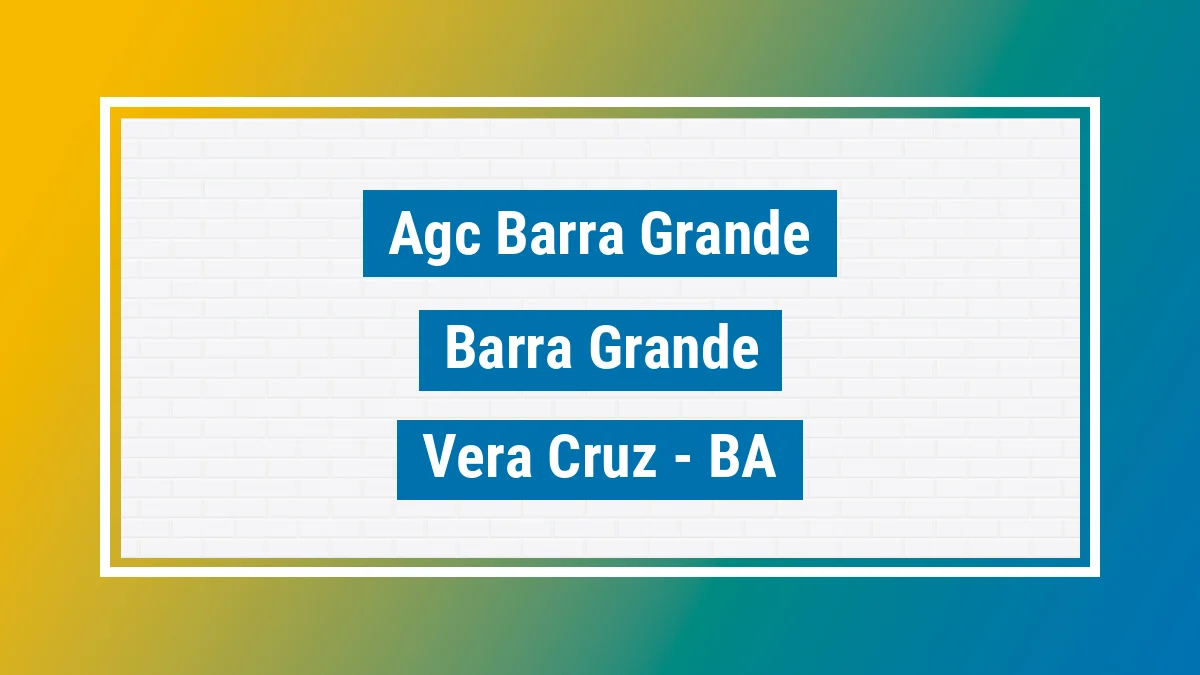 Unidade de agência dos Correios Agc Barra Grande Barra Grande Vera Cruz BA