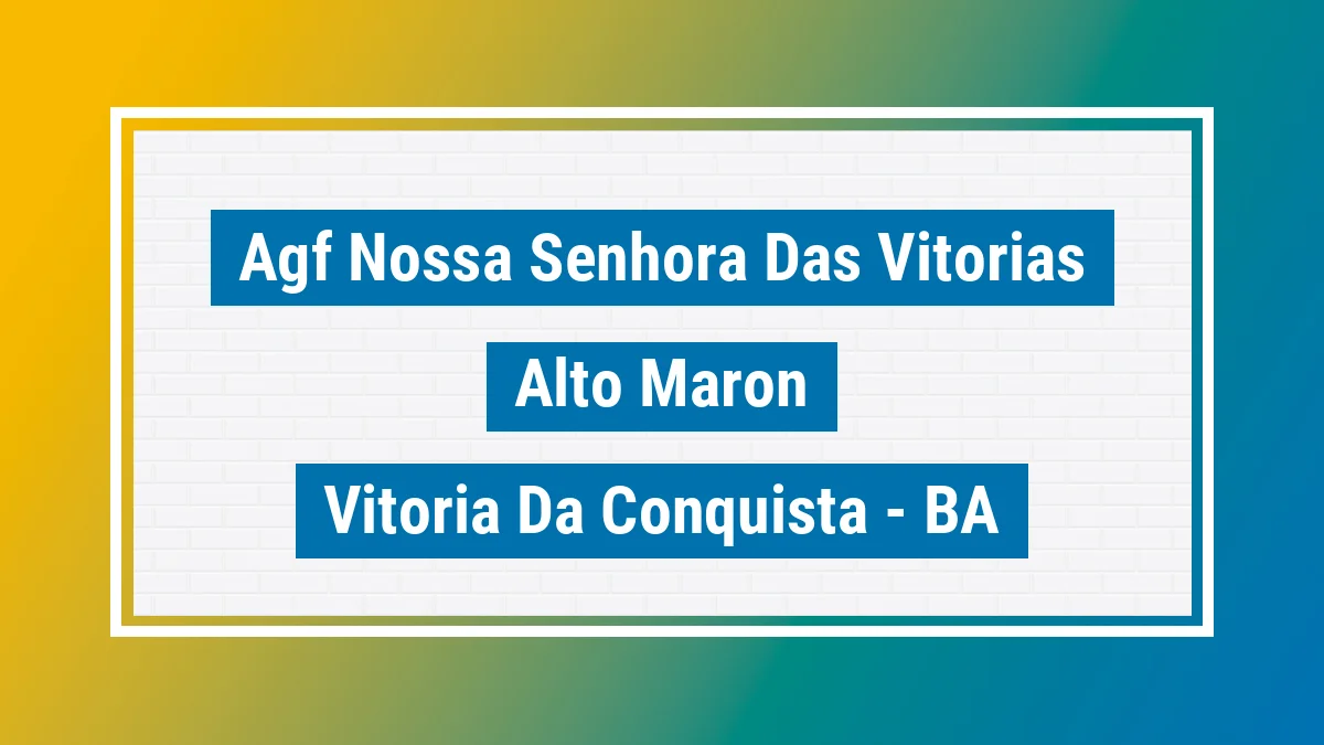 Unidade de agência dos Correios Agf Nossa Senhora das Vitorias Alto Maron Vitória da Conquista BA