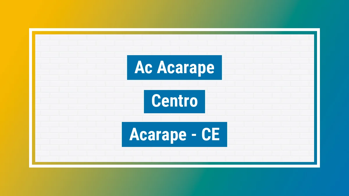Unidade de agência dos Correios Ac Acarape Centro Acarape CE