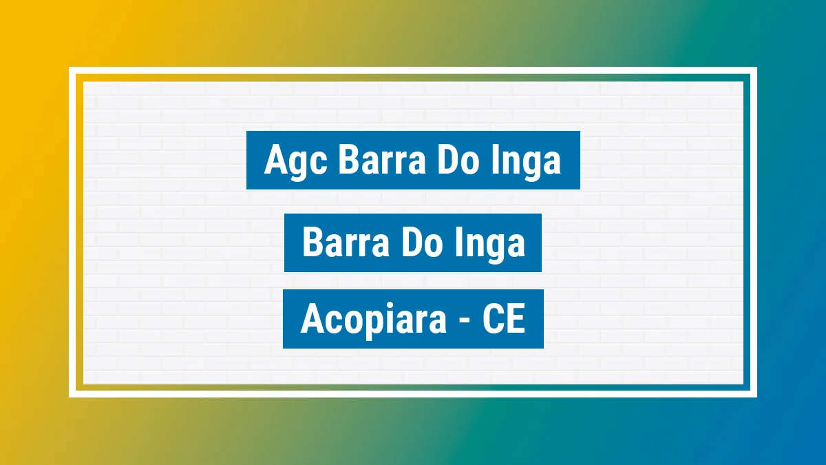 Unidade de agência dos Correios Agc Barra do Inga Barra do Ingá Acopiara CE