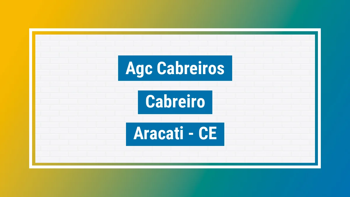 Unidade de agência dos Correios Agc Cabreiros Cabreiro Aracati CE
