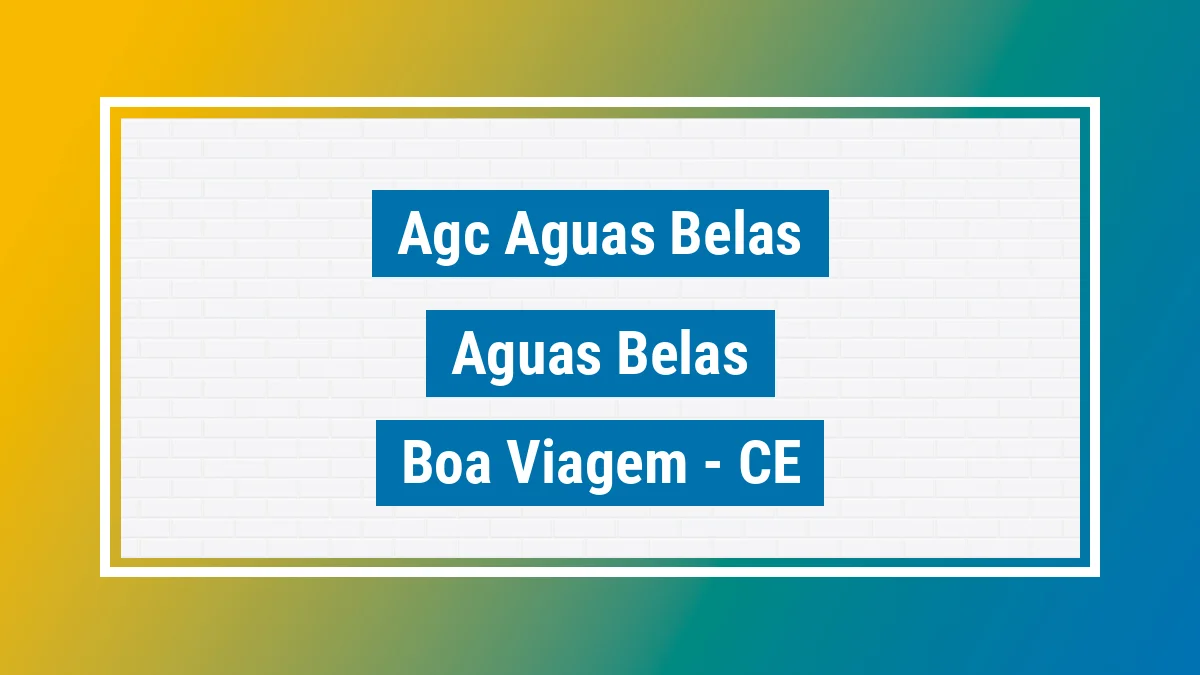 Unidade de agência dos Correios Agc Aguas Belas Águas Belas Boa Viagem CE