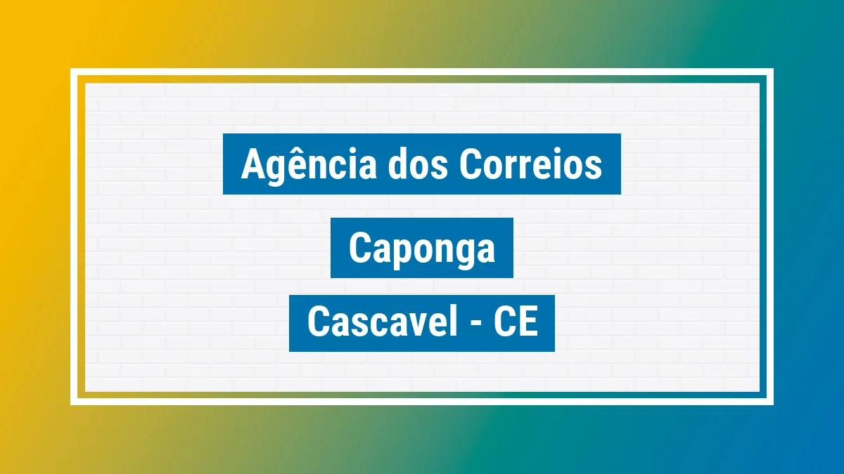 Imagem ilustrativa correios Caponga Cascavel CE