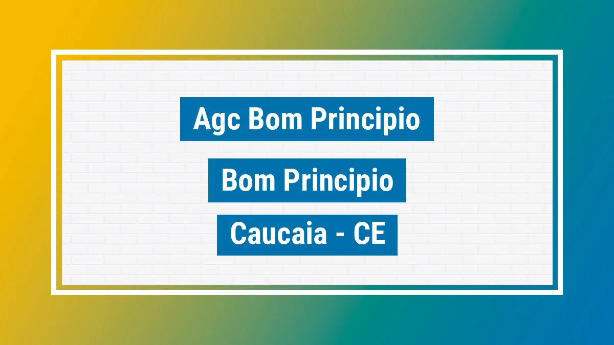 Unidade de agência dos Correios Agc Bom Principio Bom Princípio Caucaia CE