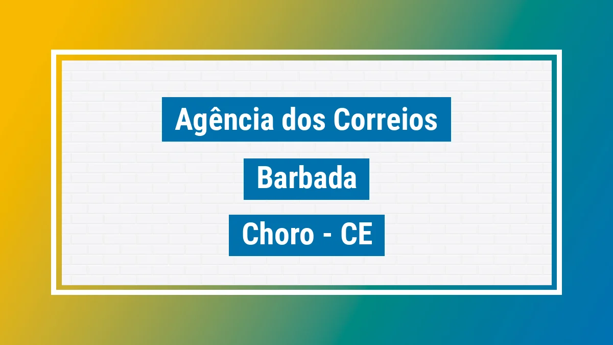 Imagem ilustrativa correios Barbada Choró CE
