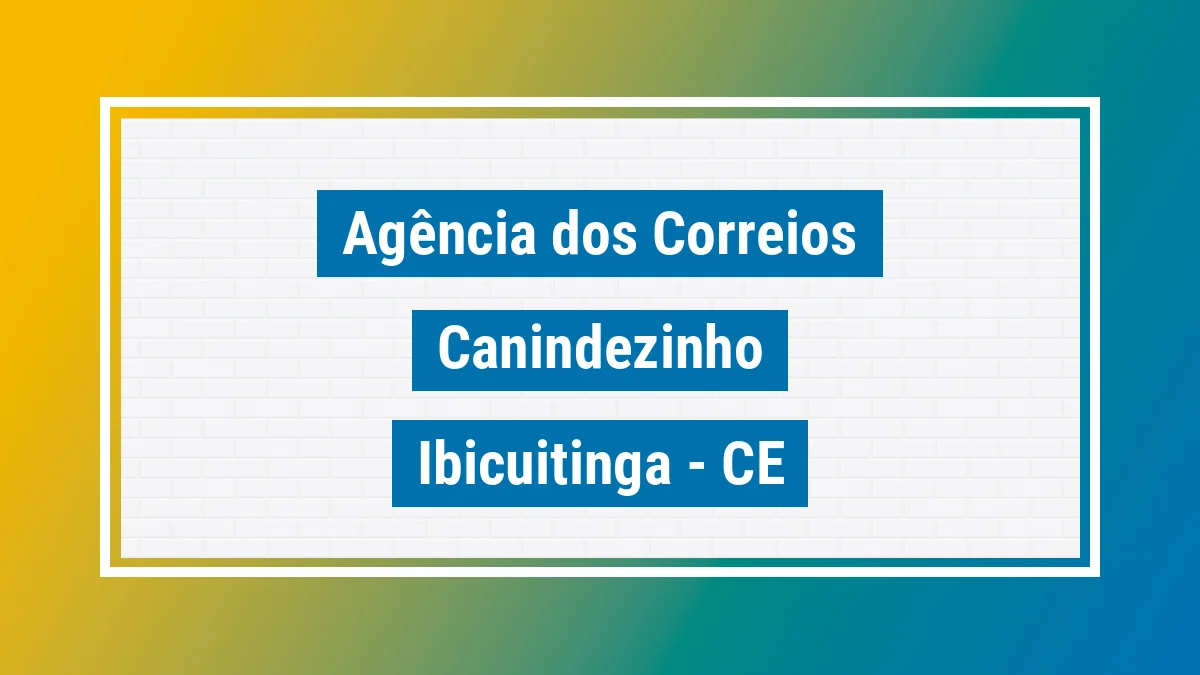 Imagem ilustrativa correios Canindezinho Ibicuitinga CE