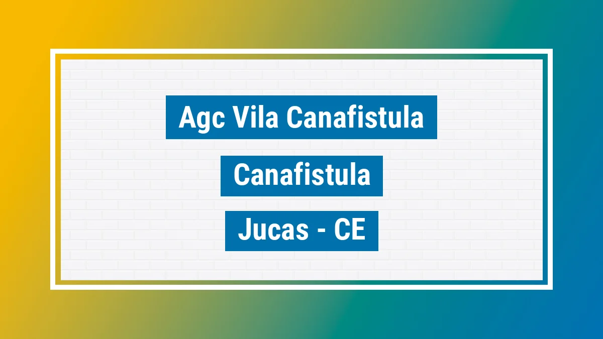Unidade de agência dos Correios Agc Vila Canafistula Canafistula Jucás CE