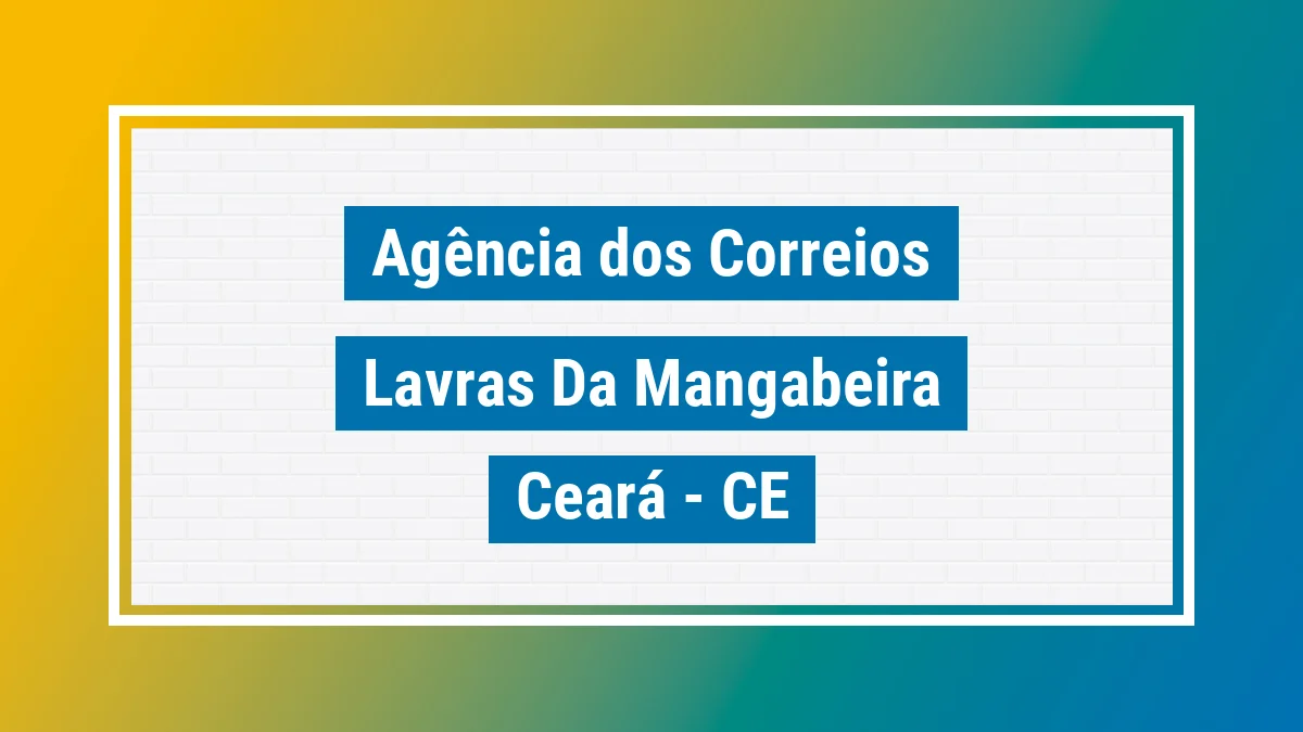 Imagem ilustrativa correios Lavras da Mangabeira CE