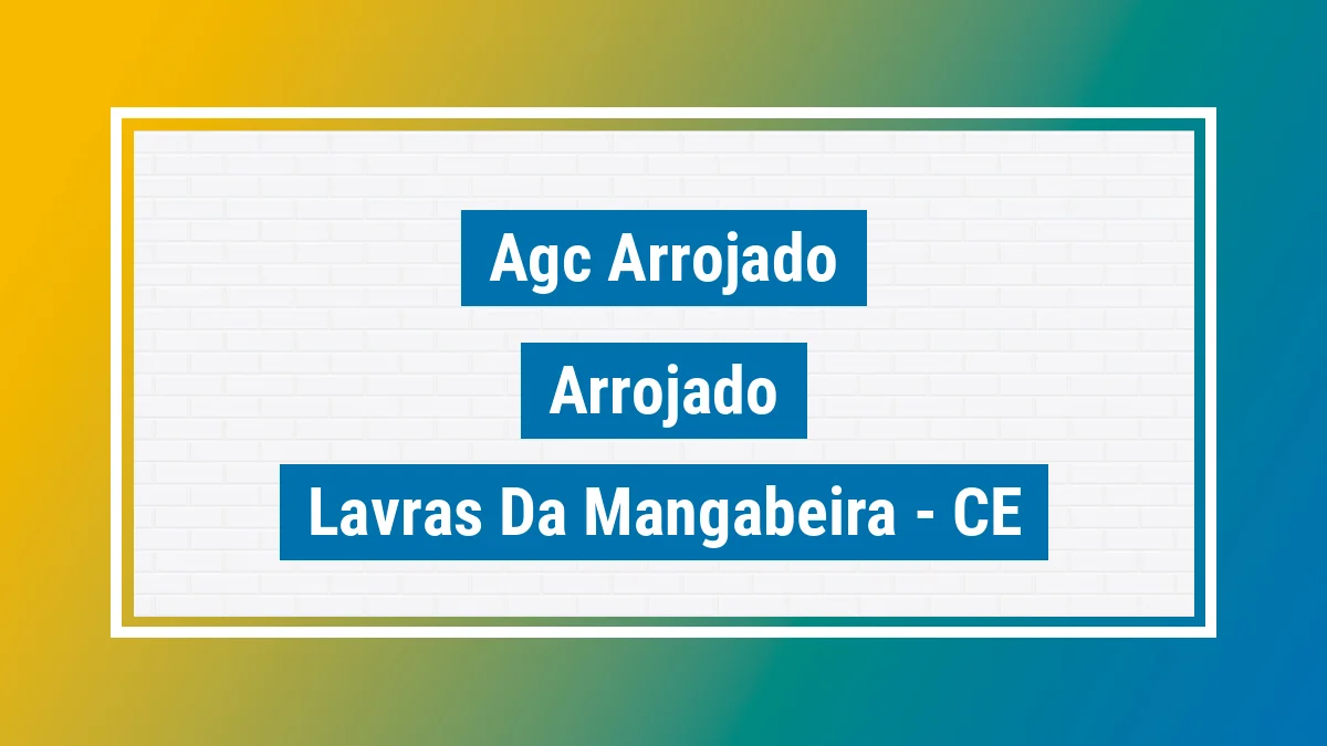 Unidade de agência dos Correios Agc Arrojado Arrojado Lavras da Mangabeira CE