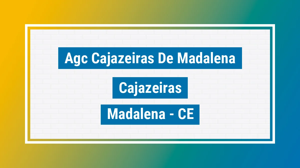 Unidade de agência dos Correios Agc Cajazeiras de Madalena Cajazeiras Madalena CE