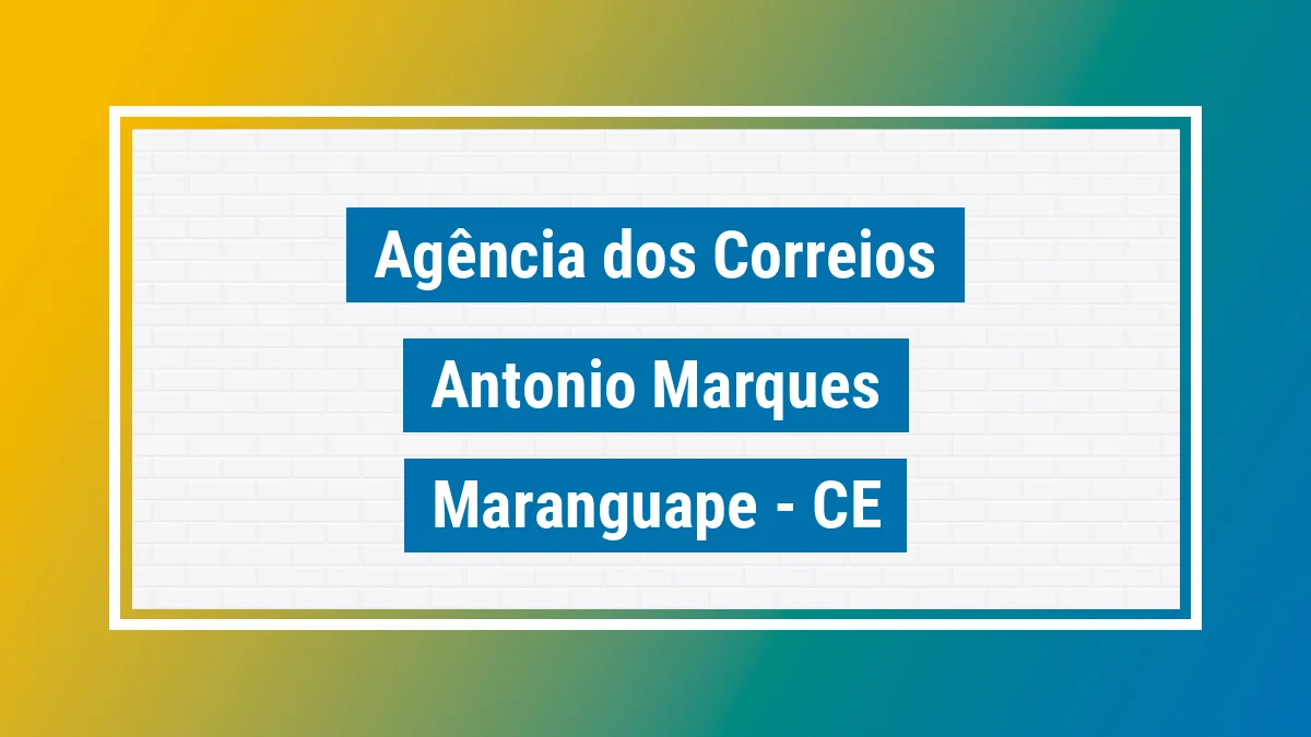 Imagem ilustrativa correios Antônio Marques Maranguape CE