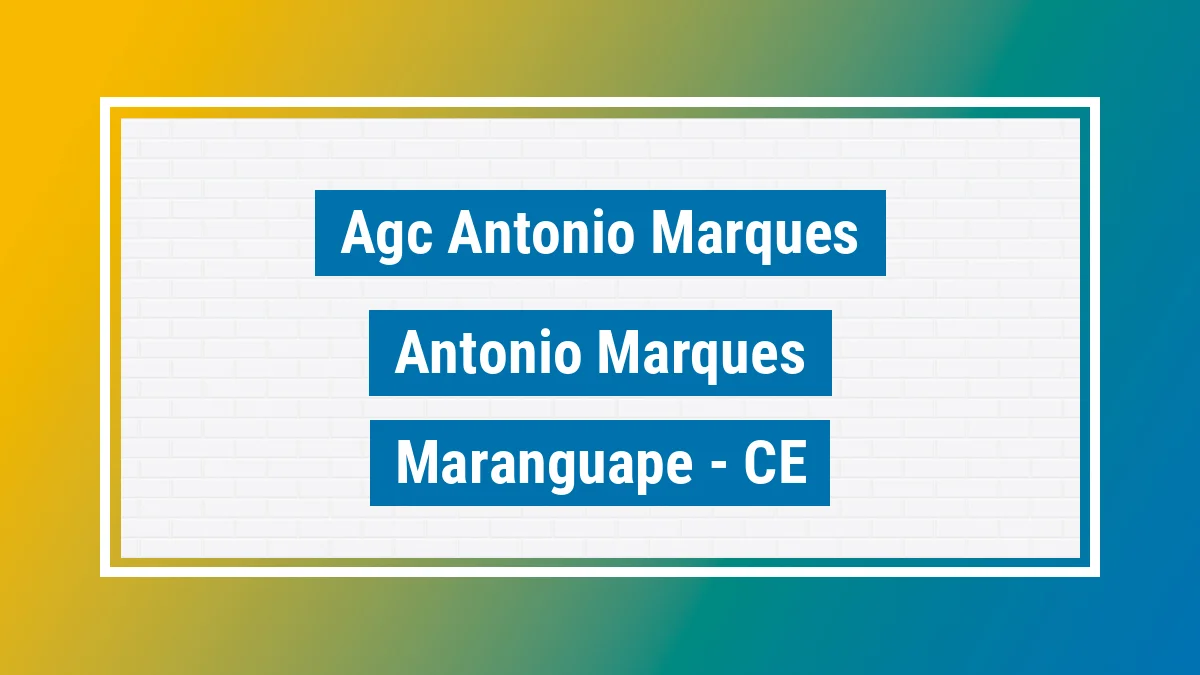 Unidade de agência dos Correios Agc Antonio Marques Antônio Marques Maranguape CE