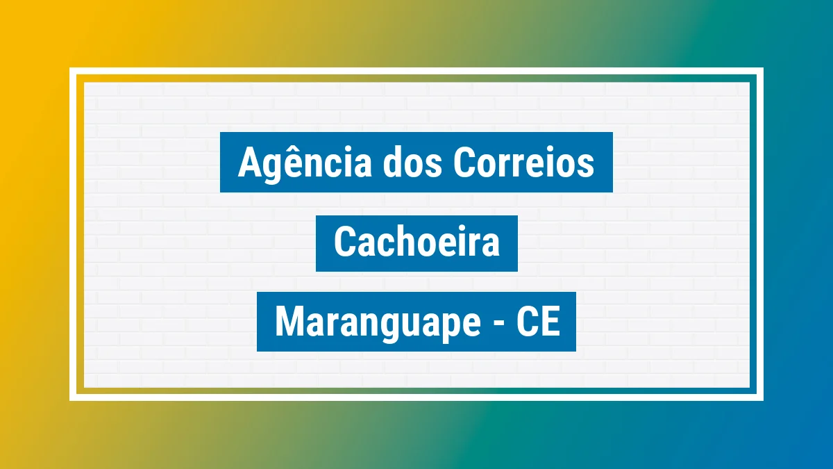 Imagem ilustrativa correios Cachoeira Maranguape CE