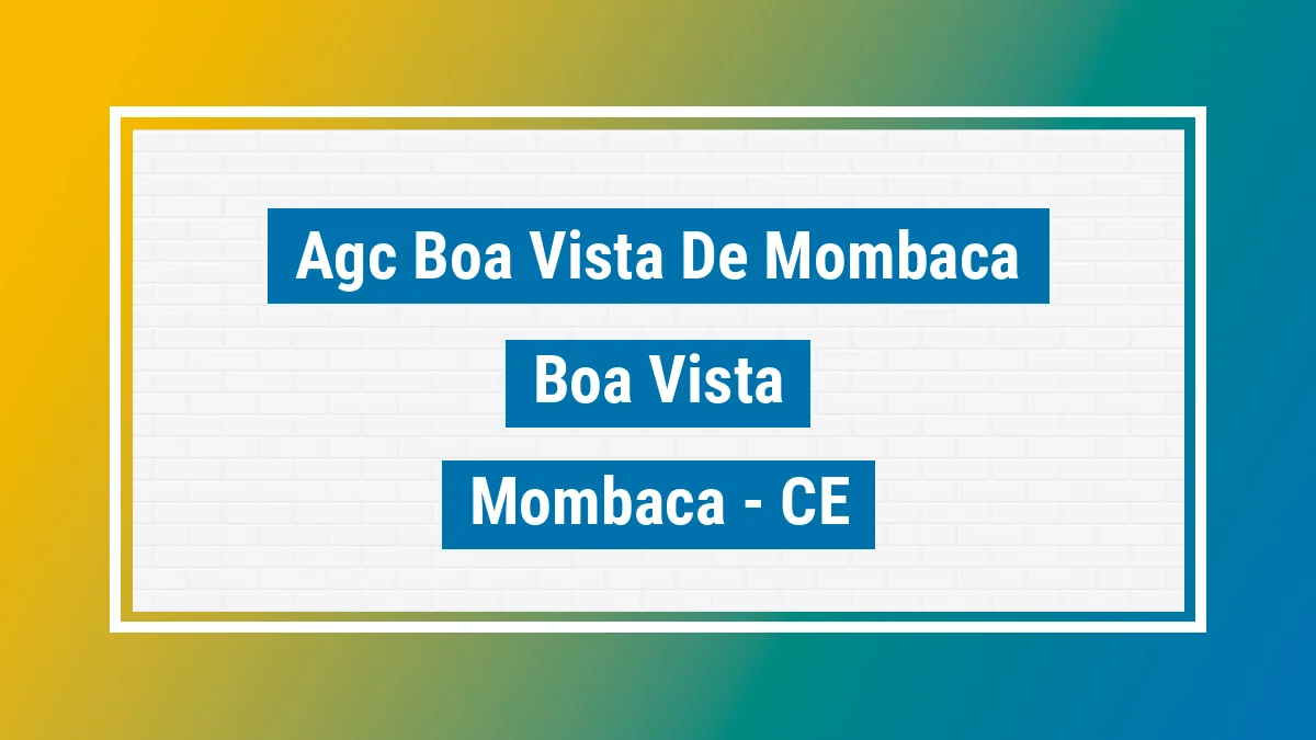 Unidade de agência dos Correios Agc Boa Vista de Mombaca Boa Vista Mombaça CE