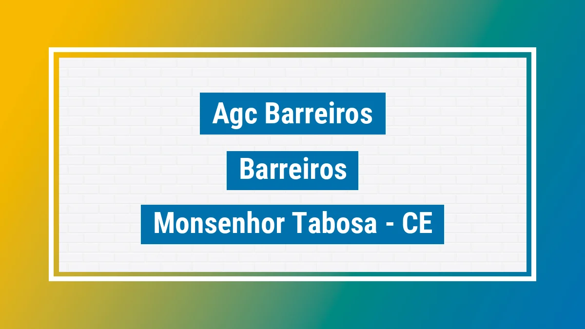 Unidade de agência dos Correios Agc Barreiros Barreiros Monsenhor Tabosa CE