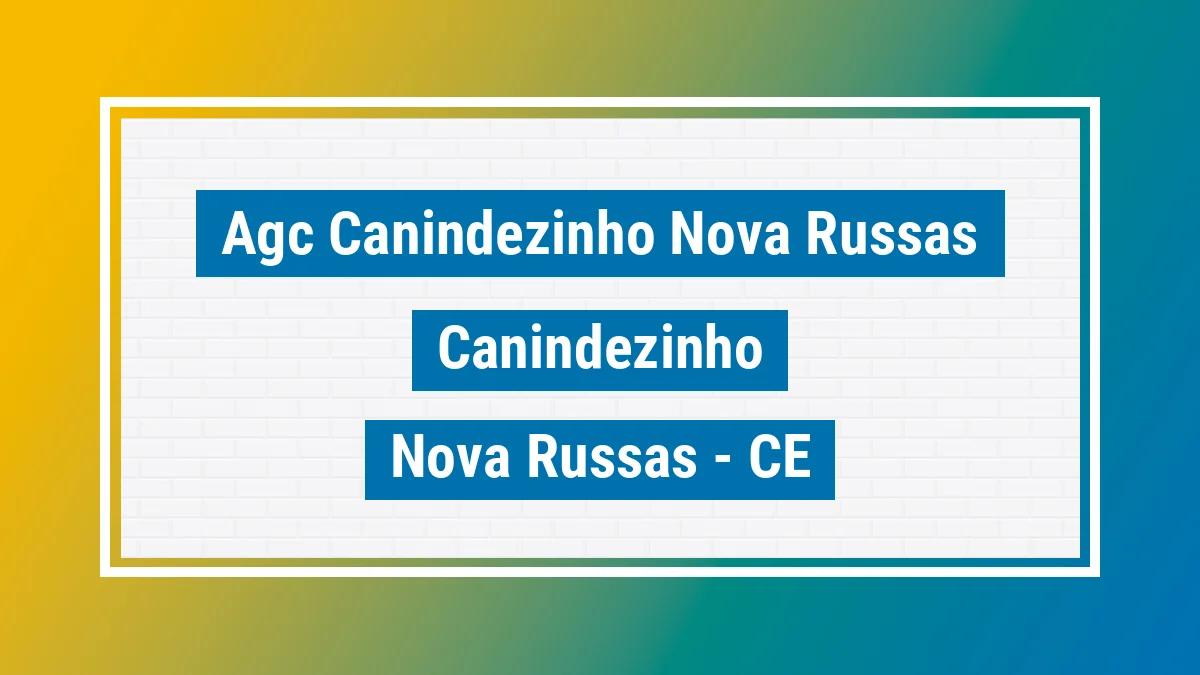 Unidade de agência dos Correios Agc Canindezinho Nova Russas Canindezinho Nova Russas CE