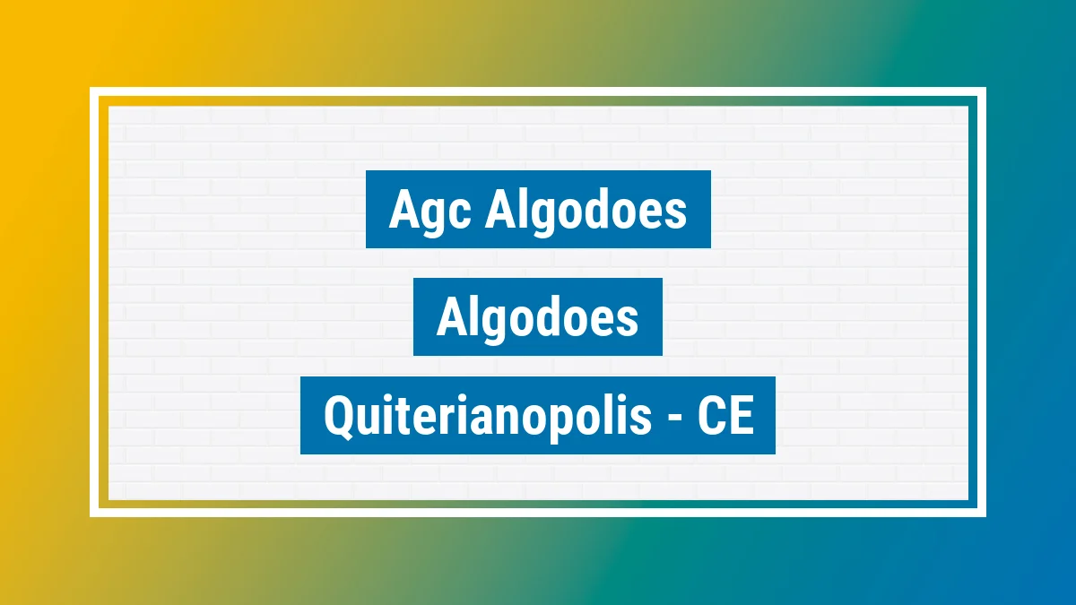Unidade de agência dos Correios Agc Algodoes Algodões Quiterianópolis CE