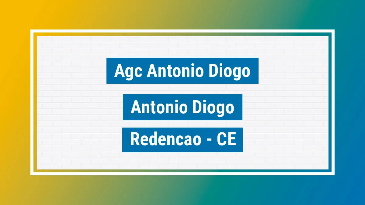 Unidade de agência dos Correios Agc Antonio Diogo Antônio Diogo Redenção CE