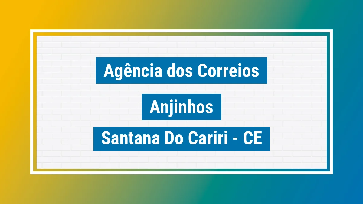 Imagem ilustrativa correios Anjinhos Santana do Cariri CE