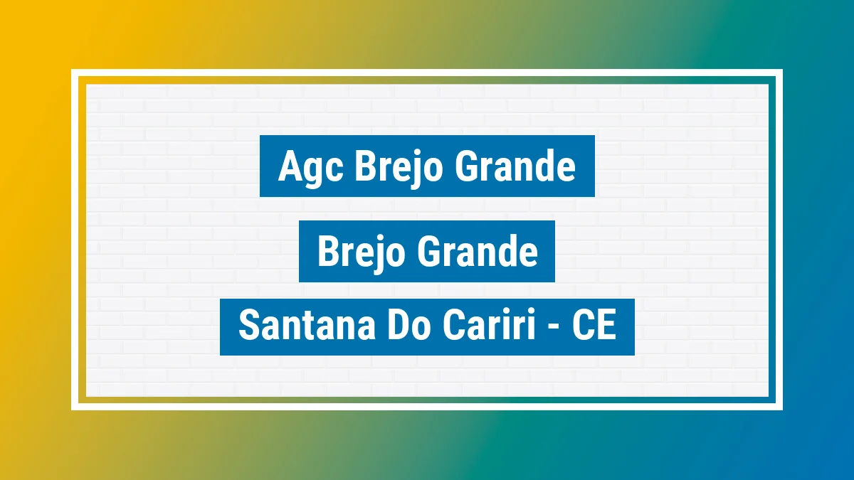 Unidade de agência dos Correios Agc Brejo Grande Brejo Grande Santana do Cariri CE