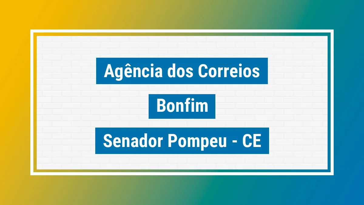 Imagem ilustrativa correios Bonfim Senador Pompeu CE