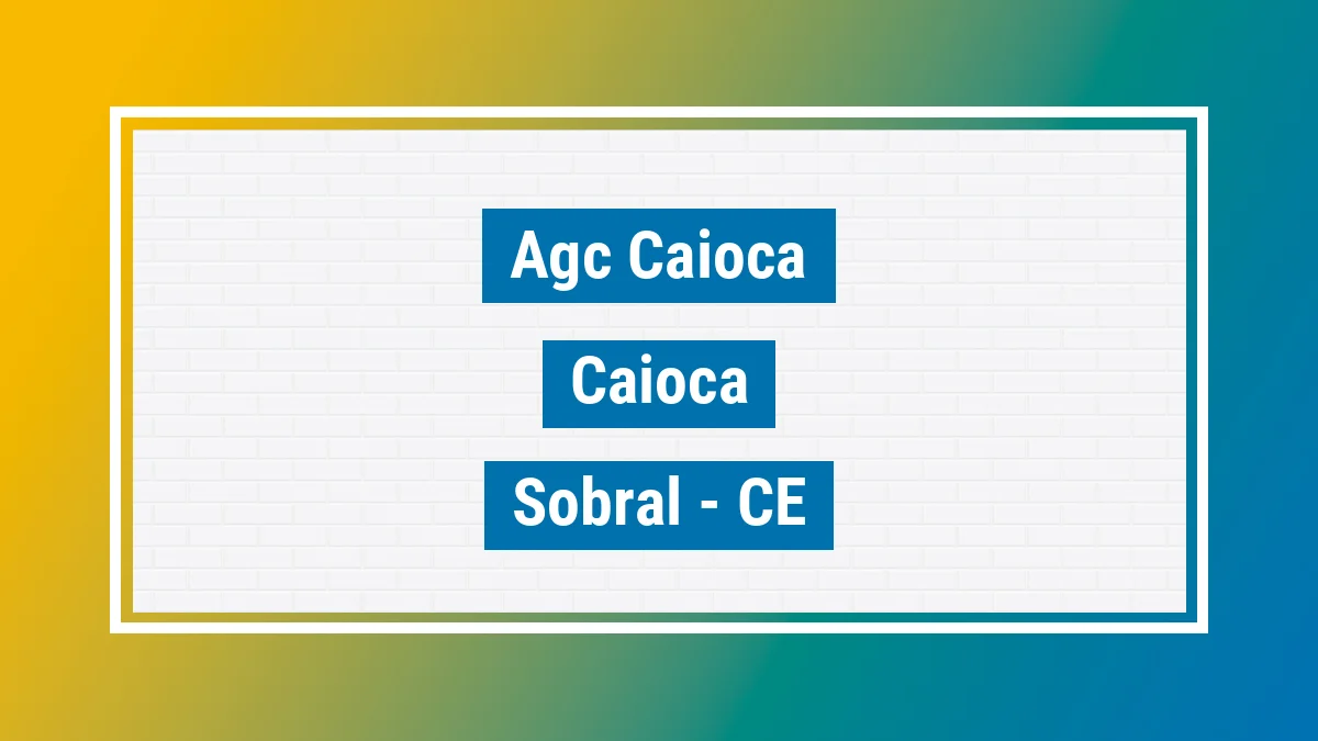 Unidade de agência dos Correios Agc Caioca Caioca Sobral CE